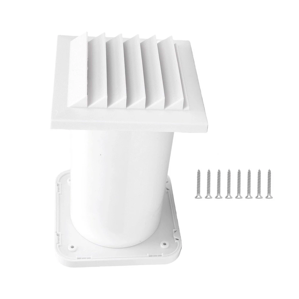 Wall Ventilation Kit With Louvered Hood Extension Pipe And Fastening Screws White Plastic Outdoor Air Grille Cover Preve
Wall Ventilation Kit With Louvered Hood Extension Pipe And Fastening Screws White Plastic Outdoor Air Grille Cover Preve