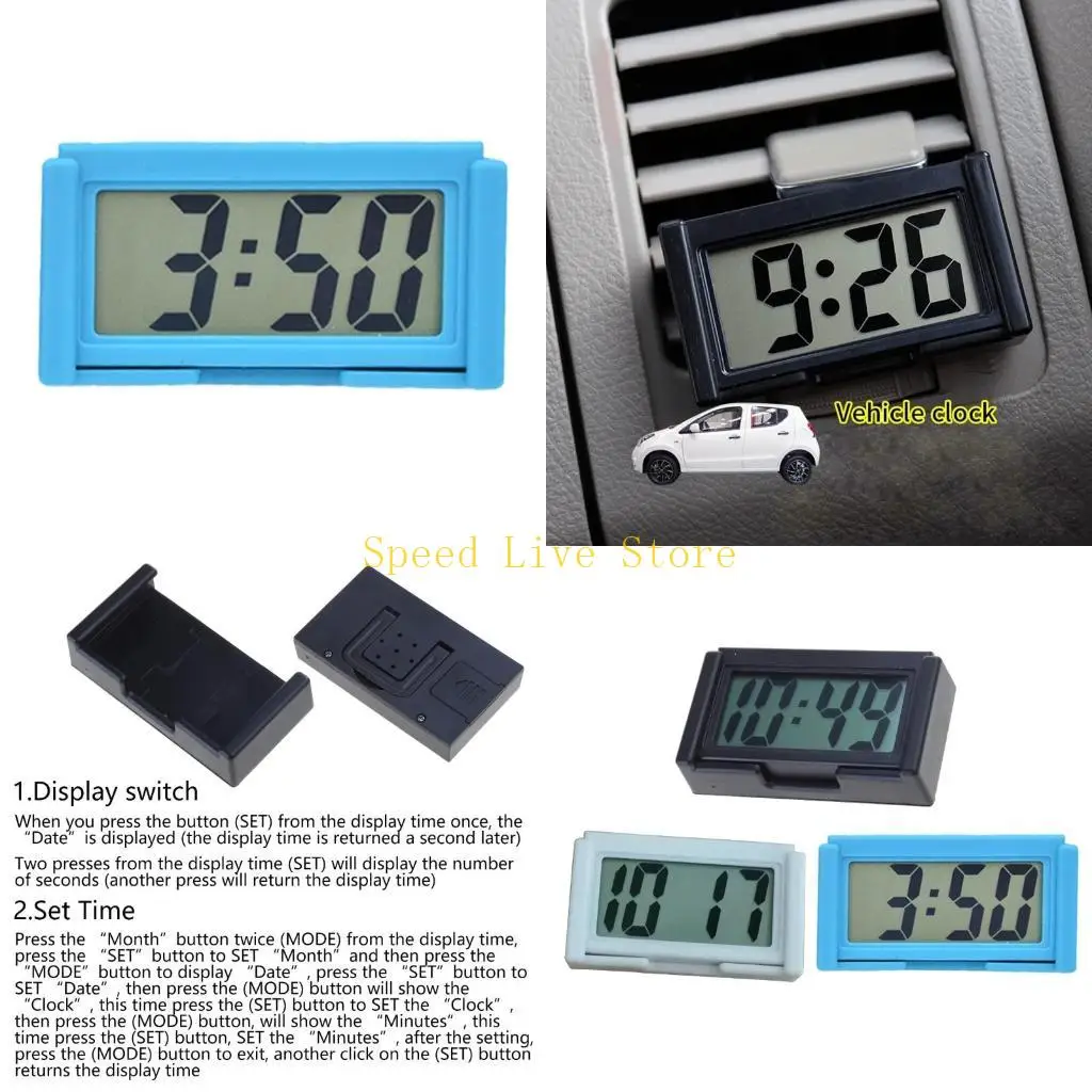 547C Electronic Clock Auto Dashboard Stick-On Mini Clock Car Truck Interior Ornaments Workshop Digtal Clock
547C Electronic Clock Auto Dashboard Stick-On Mini Clock Car Truck Interior Ornaments Workshop Digtal Clock