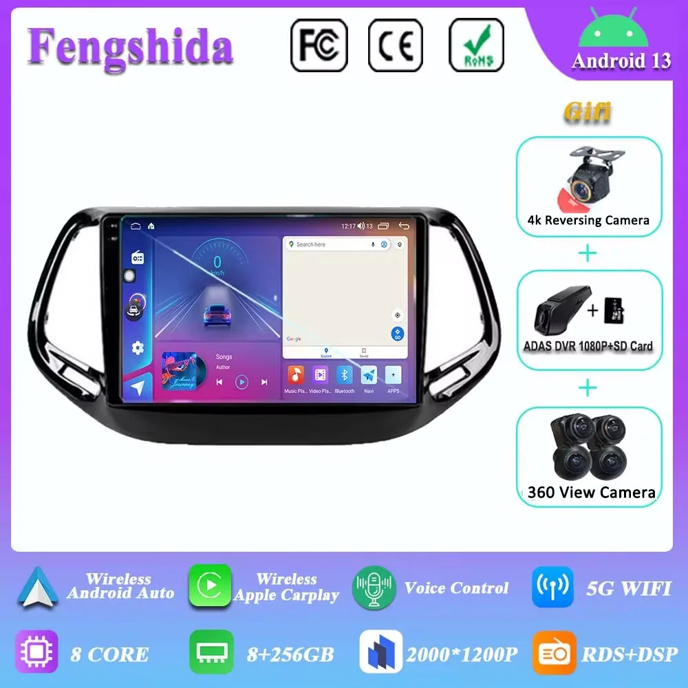 Автомагнитола на Android 13, мультимедийный плеер для Jeep Compass 2017, 2018, 2019, 2020, GPS-навигация, 2din Dvd BT
Автомагнитола на Android 13, мультимедийный плеер для Jeep Compass 2017, 2018, 2019, 2020, GPS-навигация, 2din Dvd BT
