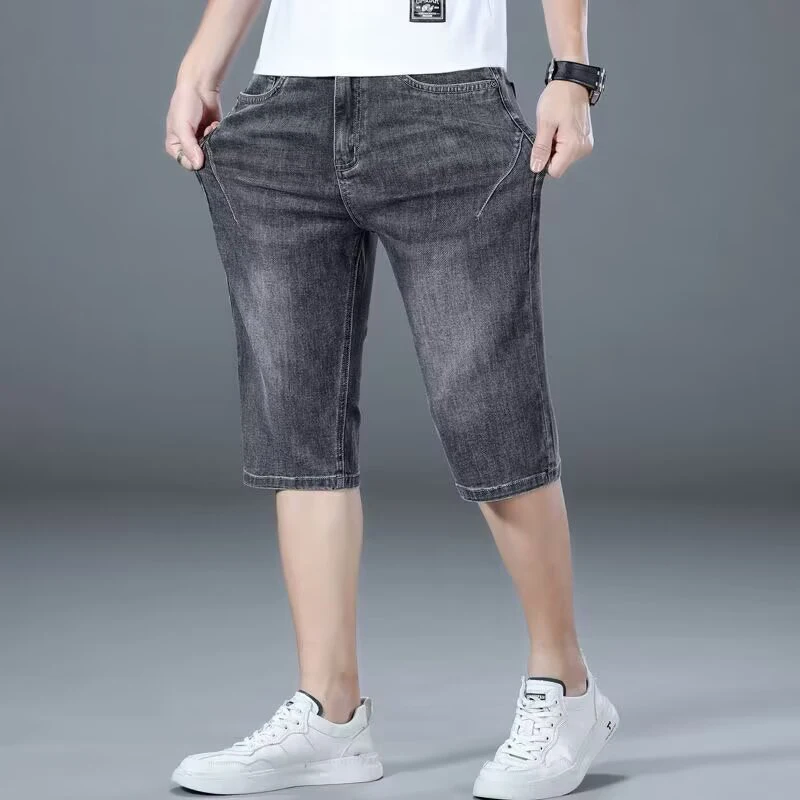 Fashion Men Summer Lightweight Breathable Loose Jeans Male New Stretch Straight Leg Denim Shorts Daily Versatile Gray Blue Pants
Fashion Men Summer Lightweight Breathable Loose Jeans Male New Stretch Straight Leg Denim Shorts Daily Versatile Gray Blue Pants