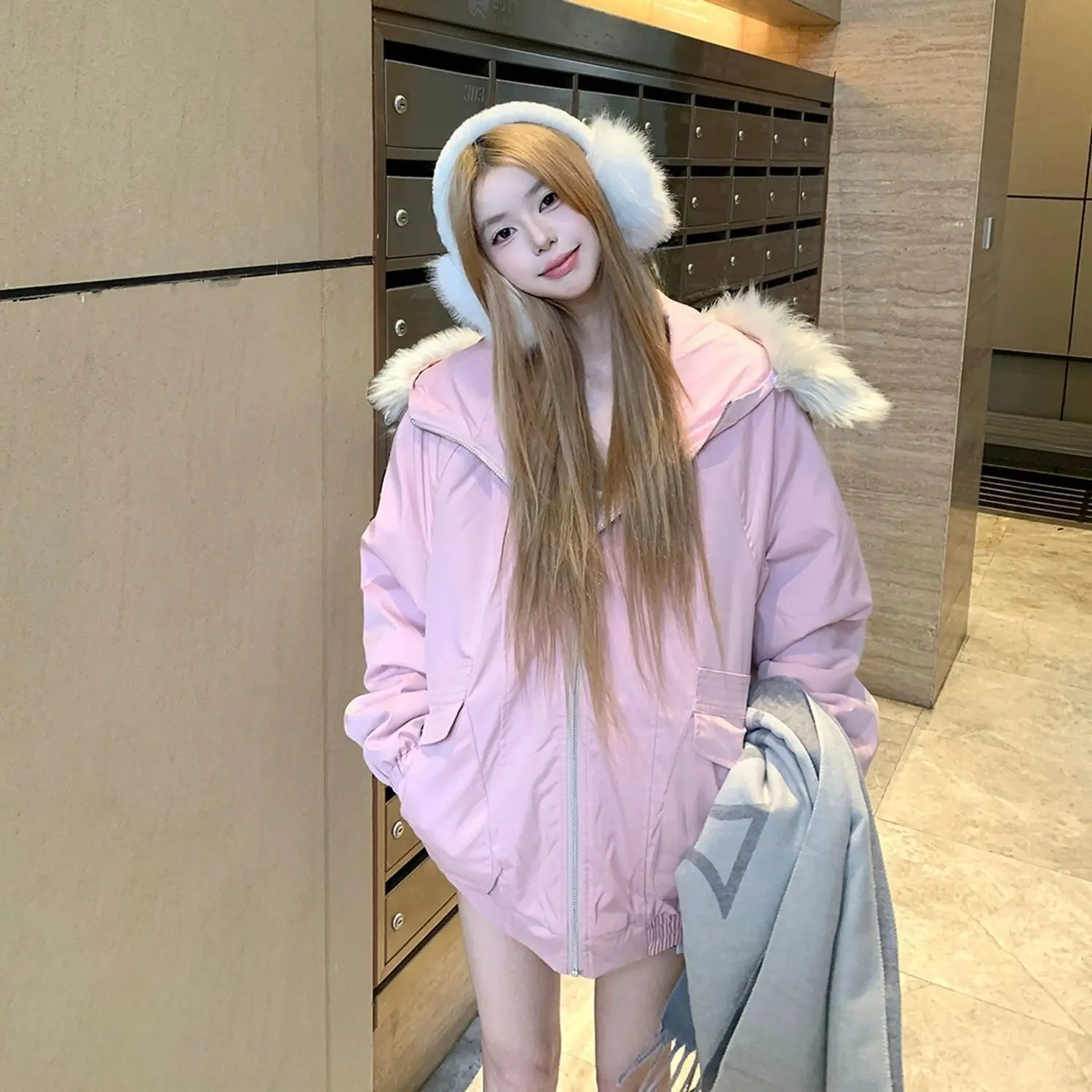 Puffer Parkas Womens Winter Clothes Fur French Soft Japanese Leopard Fleece Contrasting Woven Simple Multi Pockets Regular Faux
Puffer Parkas Womens Winter Clothes Fur French Soft Japanese Leopard Fleece Contrasting Woven Simple Multi Pockets Regular Faux