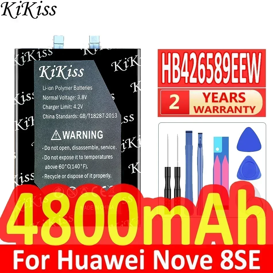 Аккумулятор KiKiss 4800 мАч HB 426589 EEW для мобильного телефона Huawei Nove 8SE Nove8 SE
Аккумулятор KiKiss 4800 мАч HB 426589 EEW для мобильного телефона Huawei Nove 8SE Nove8 SE