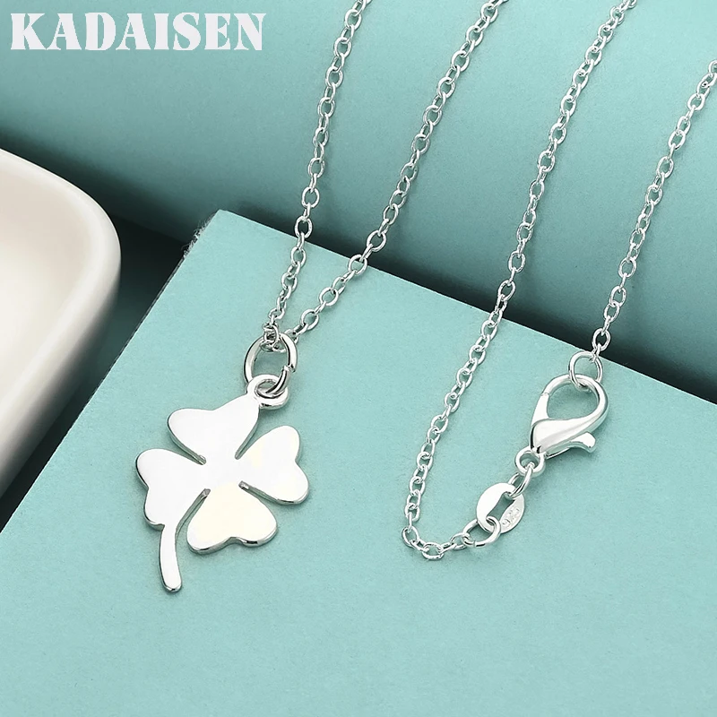 925 Sterling Silver Leaf 16/18/20/22/24/26/28/30 Inch Pendant Necklace Jewelry For Women Wedding Party Fashion Gift
925 Sterling Silver Leaf 16/18/20/22/24/26/28/30 Inch Pendant Necklace Jewelry For Women Wedding Party Fashion Gift