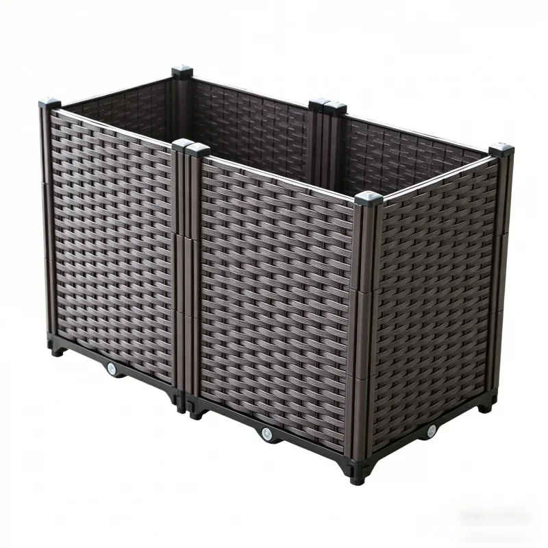 Outdoor Plastic Vegetable Planter Box Raised Garden Bed for Balcony Patio Portable Herb And Flower Growing Garden Co
Outdoor Plastic Vegetable Planter Box Raised Garden Bed for Balcony Patio Portable Herb And Flower Growing Garden Co
