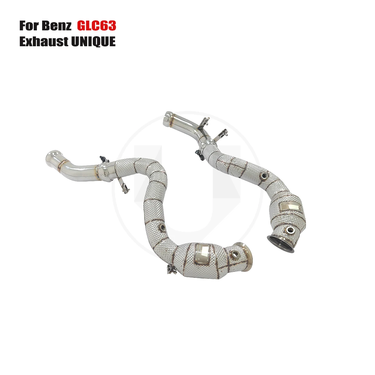 UNIQUE For 2018+ Benz AMG GLC63 4.0t With insulator downpipe With cat/without cat exhaust pipe
UNIQUE For 2018+ Benz AMG GLC63 4.0t With insulator downpipe With cat/without cat exhaust pipe