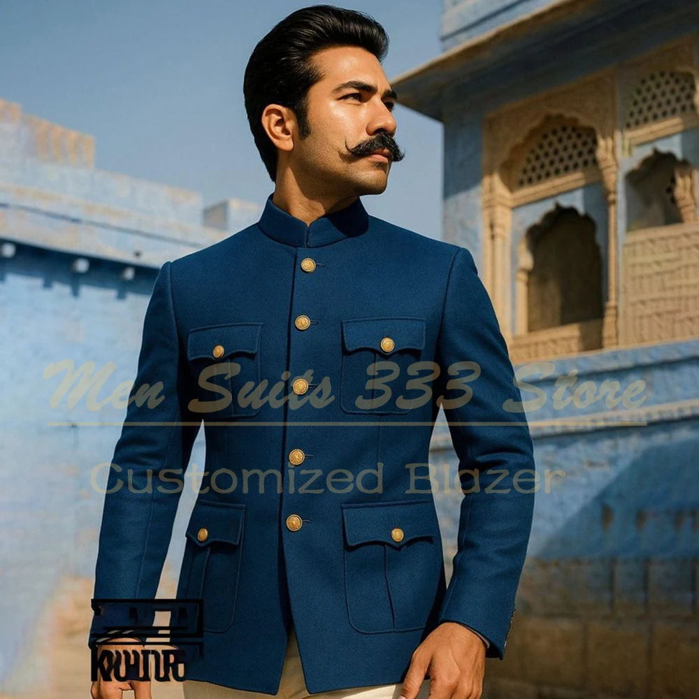 Мужские костюмы, пиджак, однобортный однобортный с лацканами-стойкой, приталенный костюм из двух предметов, брюки, высококачественная мужская одежда, костюм Homme
Мужские костюмы, пиджак, однобортный однобортный с лацканами-стойкой, приталенный костюм из двух предметов, брюки, высококачественная мужская одежда, костюм Homme