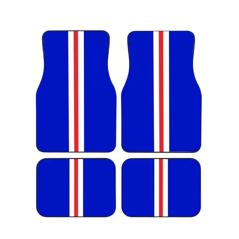 French Flag Inspired Blue Red White Stripe Car Floor Mats 4Pcs/Set Universal Anti-slip Durable Auto Carpet Racing Style Mats
French Flag Inspired Blue Red White Stripe Car Floor Mats 4Pcs/Set Universal Anti-slip Durable Auto Carpet Racing Style Mats