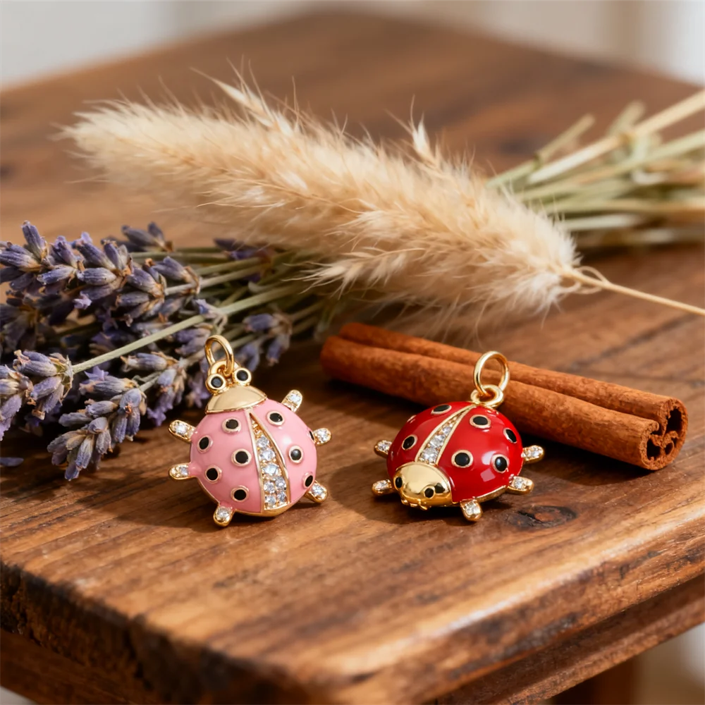 3Pcs Pendants Brass Enamel Ladybug Charms with Cubic Zirconia Cute Insect Shape diy Jewelry for Necklace Bracelet for Women Men
3Pcs Pendants Brass Enamel Ladybug Charms with Cubic Zirconia Cute Insect Shape diy Jewelry for Necklace Bracelet for Women Men