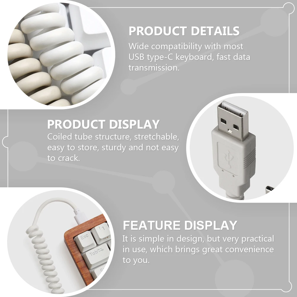 Bolded Usb C Cable Coiled Type Charge Keyboard Abs Spring for Sleeved Cables
Bolded Usb C Cable Coiled Type Charge Keyboard Abs Spring for Sleeved Cables