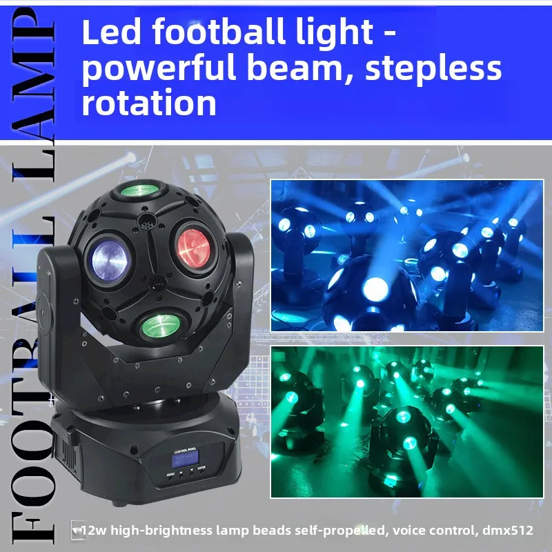 LED football light show bar clear atmosphere laser stage lights 12 KTV voice-activated shaking head lights voice-activated
LED football light show bar clear atmosphere laser stage lights 12 KTV voice-activated shaking head lights voice-activated