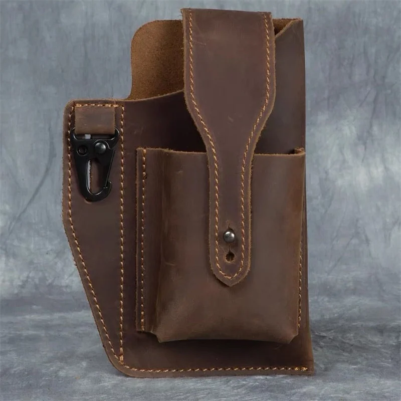 Man Baist Genuine Leather Waist Packs Vintage Small Cow Leather Belt Phone Bag
Man Baist Genuine Leather Waist Packs Vintage Small Cow Leather Belt Phone Bag