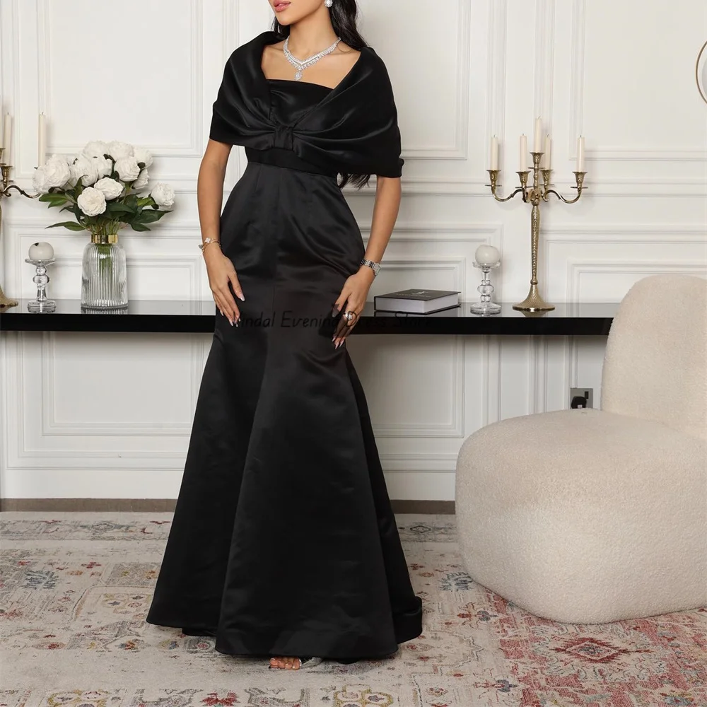 Vindal Vintage Mermaid Off-the-shoulder Sleeveless Floor-Lenght Satin Elegant Formal Evening Dresses Customized for Women 2025
Vindal Vintage Mermaid Off-the-shoulder Sleeveless Floor-Lenght Satin Elegant Formal Evening Dresses Customized for Women 2025