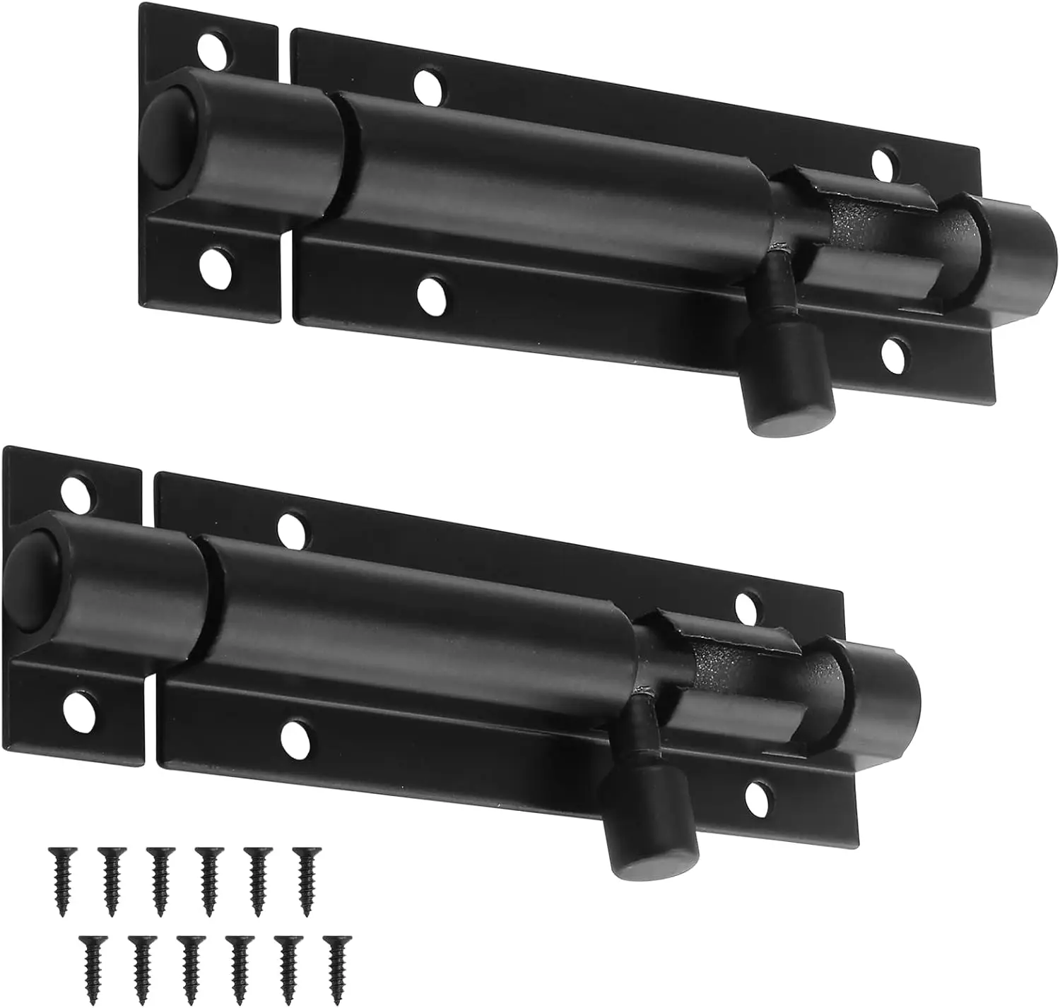 Heavy Duty 3 Inch Barrel Bolt Latch, Aluminum Alloy Slide Lock for Gates, Doors, and Cabinets, Black
Heavy Duty 3 Inch Barrel Bolt Latch, Aluminum Alloy Slide Lock for Gates, Doors, and Cabinets, Black