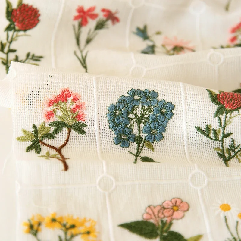 50x145cm White Cotton Mesh Color Plant Flower Embroidered Lace Fabric Clothing Skirt Dress Cheongsam Tablecloth Background Cloth
50x145cm White Cotton Mesh Color Plant Flower Embroidered Lace Fabric Clothing Skirt Dress Cheongsam Tablecloth Background Cloth