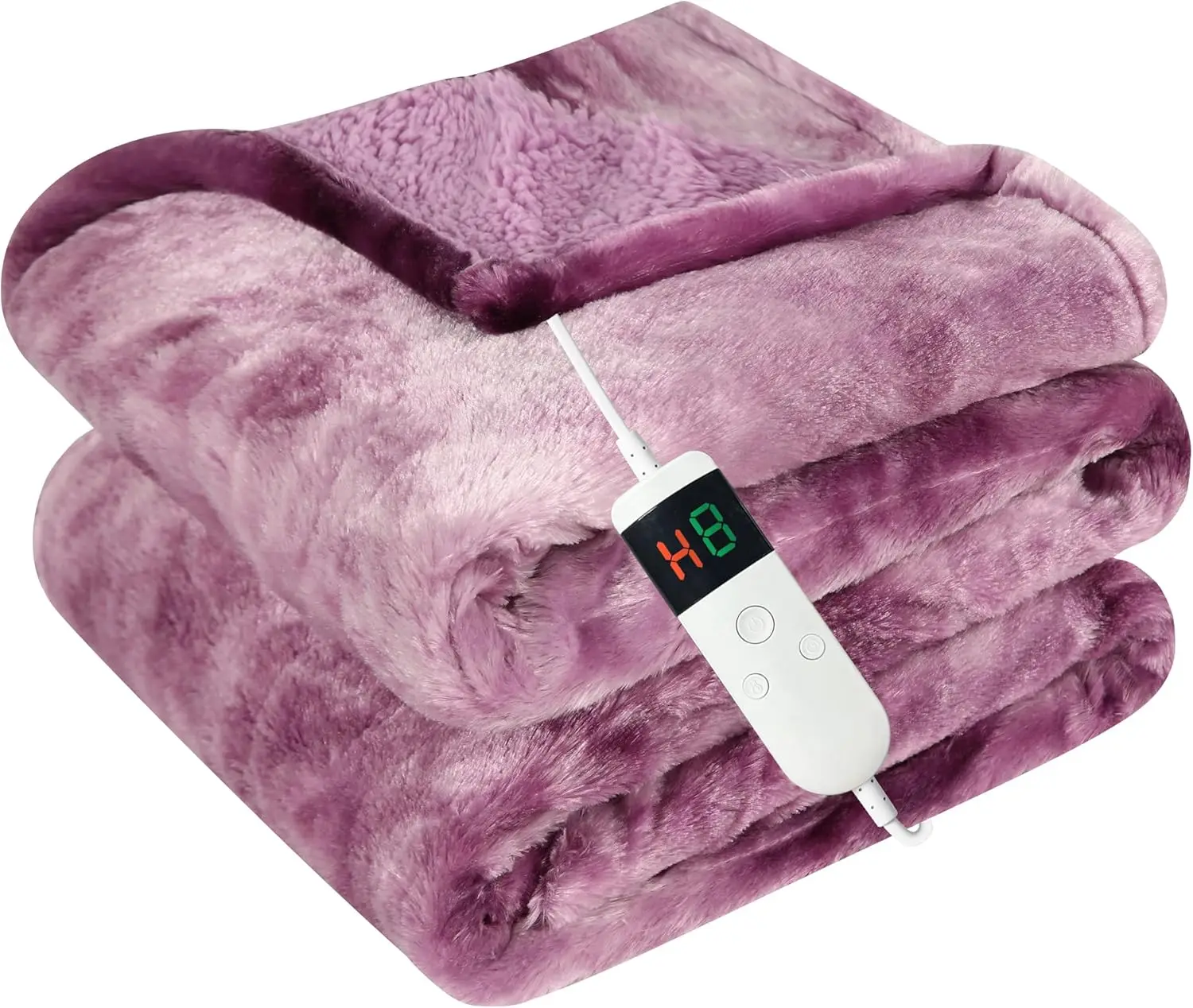 Electric Heated Blanket Twin Size with 10 Heat Settings, Timer, and Machine Washable Flannel Sherpa
Electric Heated Blanket Twin Size with 10 Heat Settings, Timer, and Machine Washable Flannel Sherpa