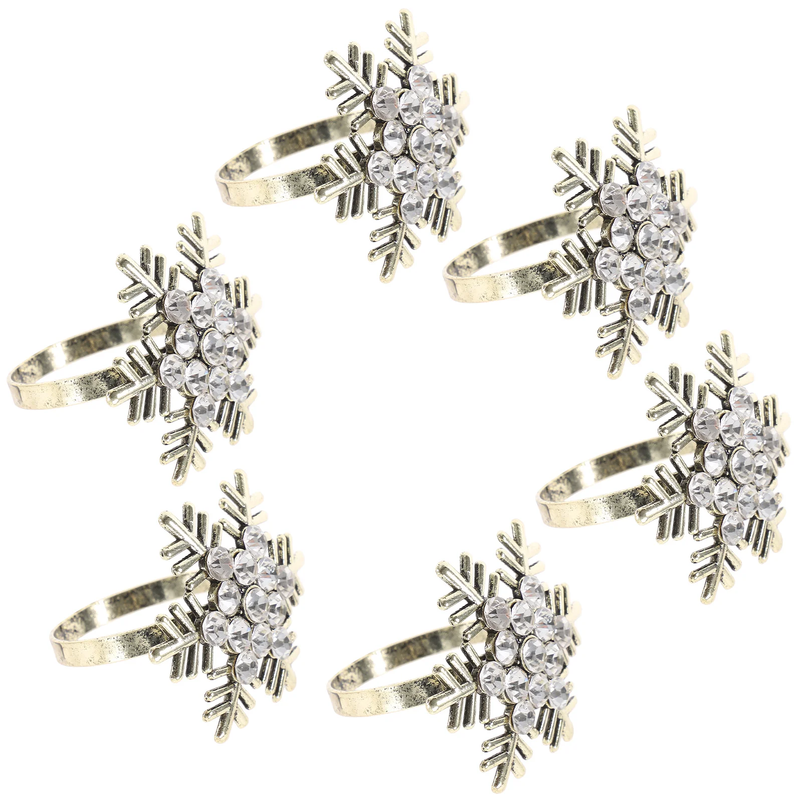 6pcs Napkin Rings Christmas Alloy Snowflake Design Table Decor Xmas Party Props Napkin Buckles Holder For Gathering
6pcs Napkin Rings Christmas Alloy Snowflake Design Table Decor Xmas Party Props Napkin Buckles Holder For Gathering