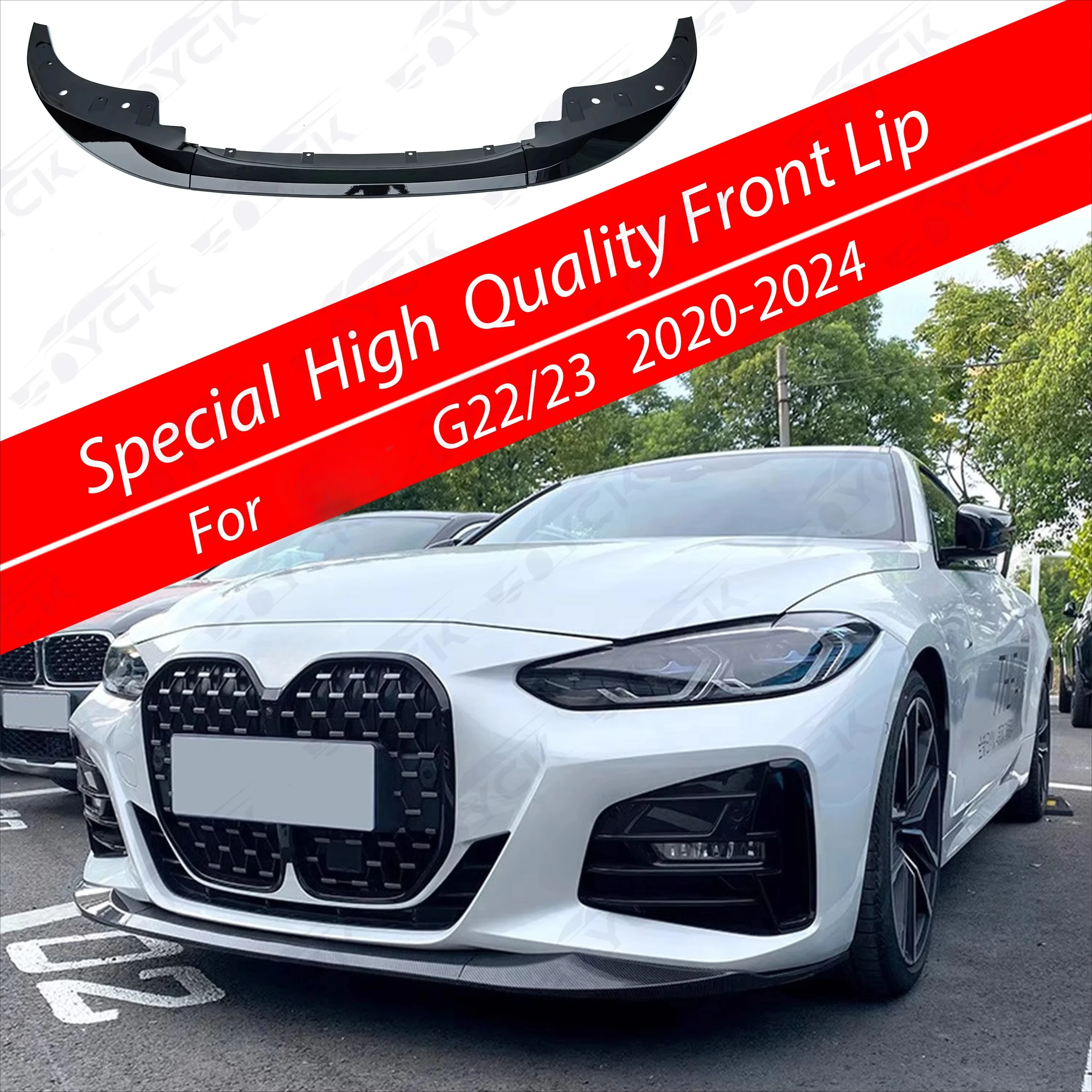 For 4 Series 2020-2024 Carbon Fiber Looks Front Lip Bumper with Front Shovel Accessory Kit Stylish Car Body Kits
For 4 Series 2020-2024 Carbon Fiber Looks Front Lip Bumper with Front Shovel Accessory Kit Stylish Car Body Kits