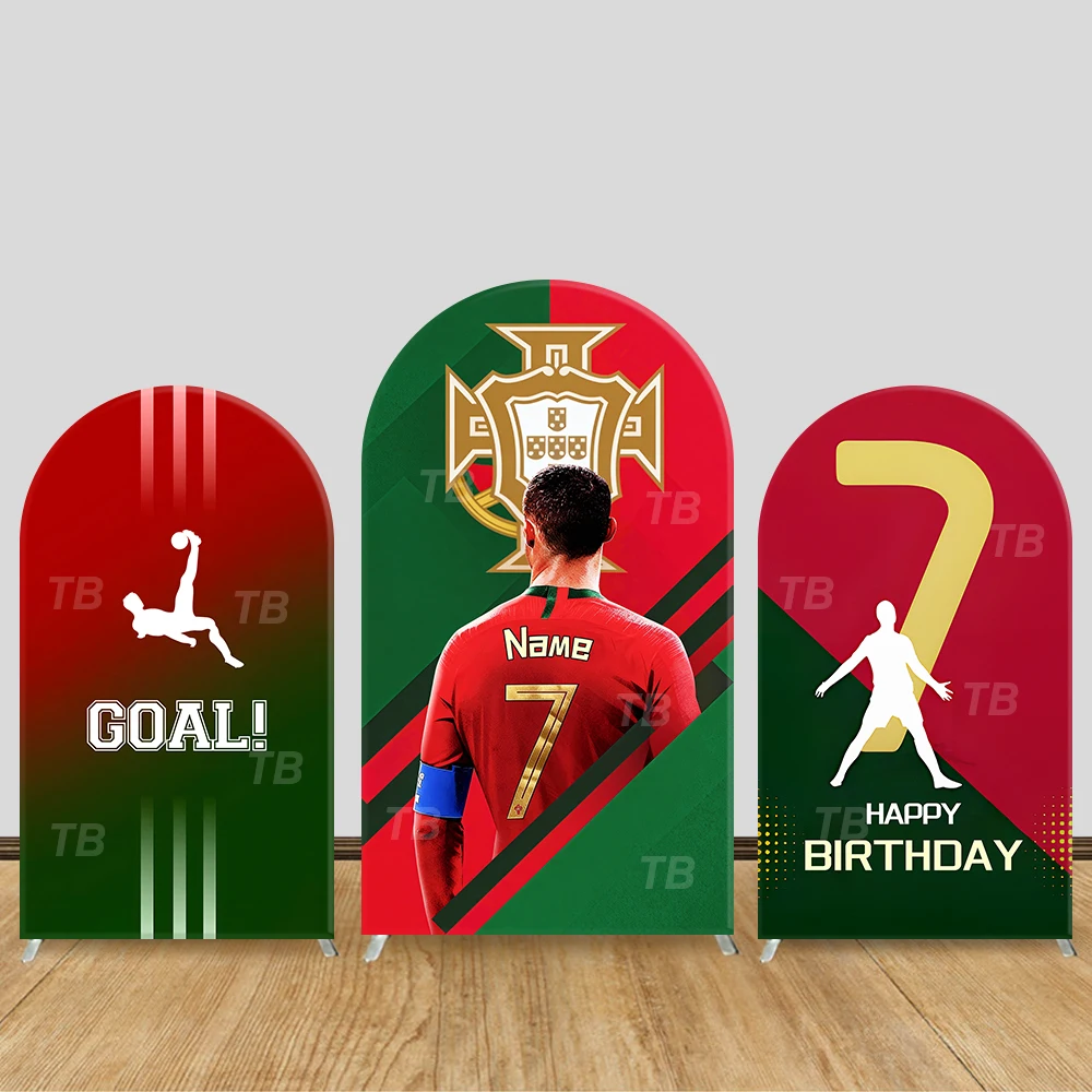 Ronaldo Portugal Jersey Style Arch Backdrop Cover Soccer Celebration Scene For Kids Birthday Baby Shower Photo Booth Background
Ronaldo Portugal Jersey Style Arch Backdrop Cover Soccer Celebration Scene For Kids Birthday Baby Shower Photo Booth Background