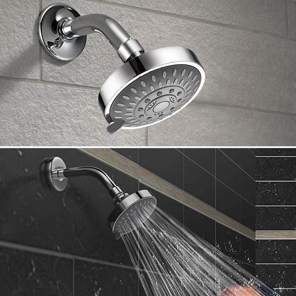 4-дюймовая душевая насадка высокого давления, водосберегающая, 5 режимов, регулируемая фиксированная насадка для душа, режим осадков, верхняя насадка для душа 
4-дюймовая душевая насадка высокого давления, водосберегающая, 5 режимов, регулируемая фиксированная насадка для душа, режим осадков, верхняя насадка для душа