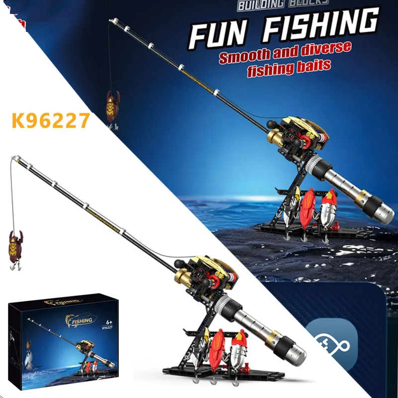Simulated Gear Reel Fishing Rod Model Building Blocks Creative K96227 DIY Fishing Game Educational Toy Bricks Boys Birthday Gift
Simulated Gear Reel Fishing Rod Model Building Blocks Creative K96227 DIY Fishing Game Educational Toy Bricks Boys Birthday Gift