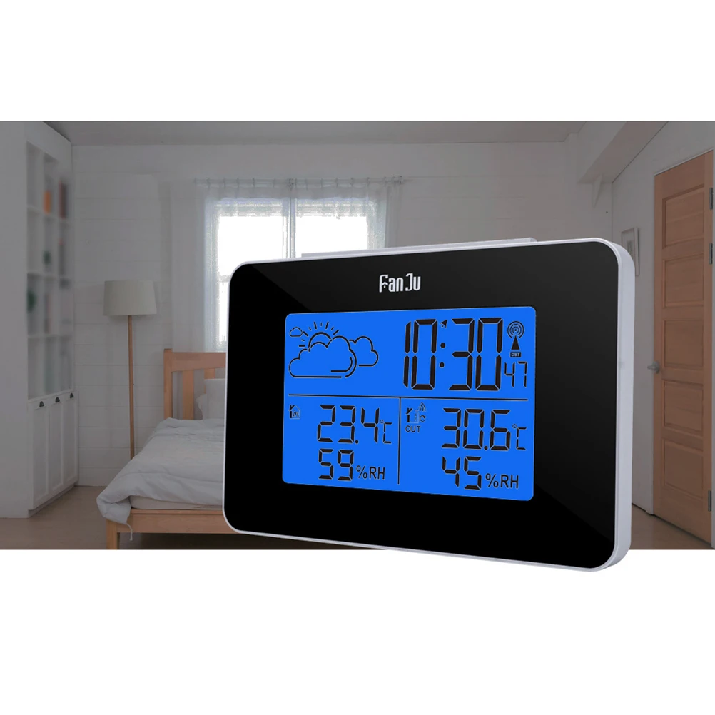 Multi-function Clock Digital Alarm Temperature Humidity Display Outdoor Indoor LCD Meteorological Clock
Multi-function Clock Digital Alarm Temperature Humidity Display Outdoor Indoor LCD Meteorological Clock
