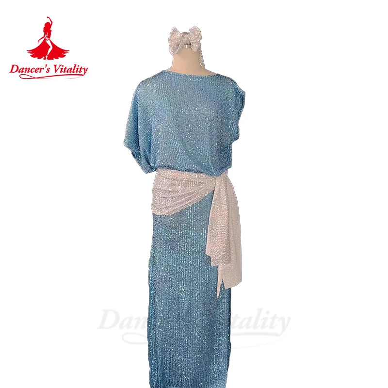Belly Dance Performance Costume Set for Women Custom Sequing Mesh Baladi Robe Adult Children Shaaby Oriental Competiton Suits
Belly Dance Performance Costume Set for Women Custom Sequing Mesh Baladi Robe Adult Children Shaaby Oriental Competiton Suits