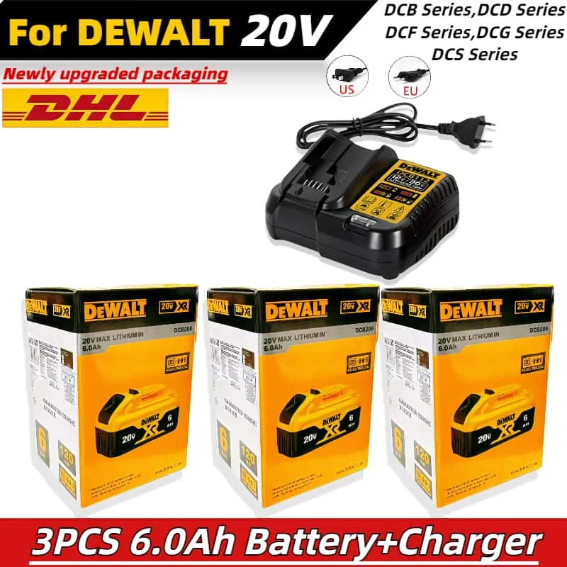 【100% Genuine】Dewalt 20V Battery 5Ah/6Ah/9Ah lithium-ion battery for Dewalt Power Tool DCB206 DCB205 DCB204 DCB609 DCB184 DCB200
【100% Genuine】Dewalt 20V Battery 5Ah/6Ah/9Ah lithium-ion battery for Dewalt Power Tool DCB206 DCB205 DCB204 DCB609 DCB184 DCB200