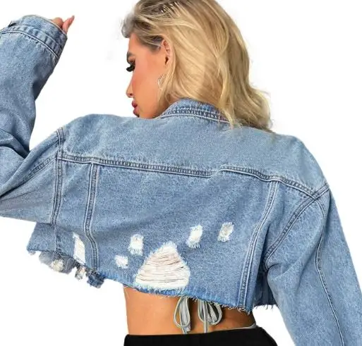 Denim Jacket Personalized Short Women's Jackets Fashion Street Female Clothing New Autumn Woman Long Sleeve Cropped Denim Coat
Denim Jacket Personalized Short Women's Jackets Fashion Street Female Clothing New Autumn Woman Long Sleeve Cropped Denim Coat