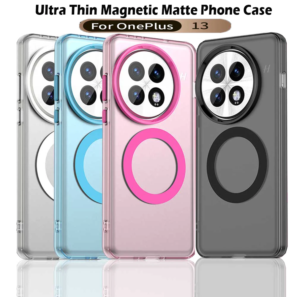 Матовый чехол Magsafe для телефона OnePlus 13 5G с магнитной беспроводной зарядкой для OnePlus 13, противоударная задняя крышка
Матовый чехол Magsafe для телефона OnePlus 13 5G с магнитной беспроводной зарядкой для OnePlus 13, противоударная задняя крышка