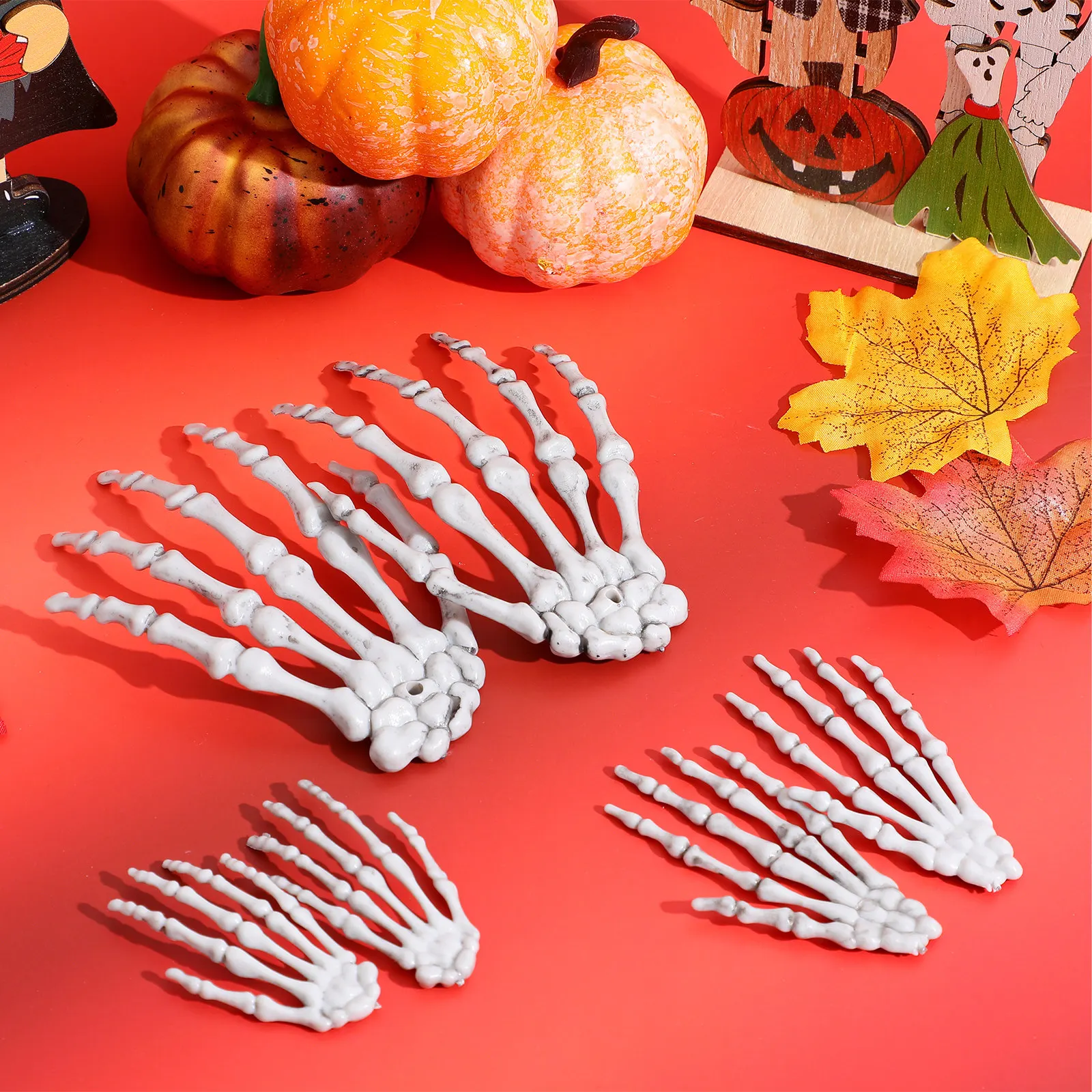 3Pairs Hand Adornments Halloween Skull Decor Horror Haunted House Props Party Decoration Hand Ornament
3Pairs Hand Adornments Halloween Skull Decor Horror Haunted House Props Party Decoration Hand Ornament