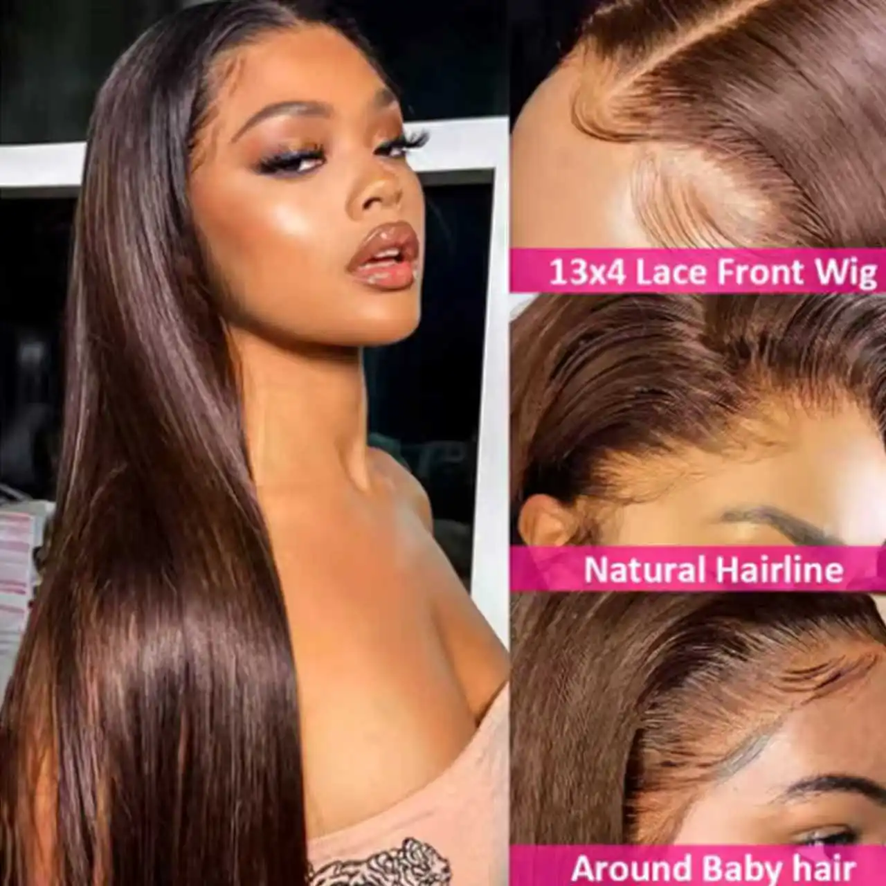 13x4 high-definition human hair wig, 13x4 front wig, chocolate-colored wavy hair, 100% Brazilian human hair wig
13x4 high-definition human hair wig, 13x4 front wig, chocolate-colored wavy hair, 100% Brazilian human hair wig