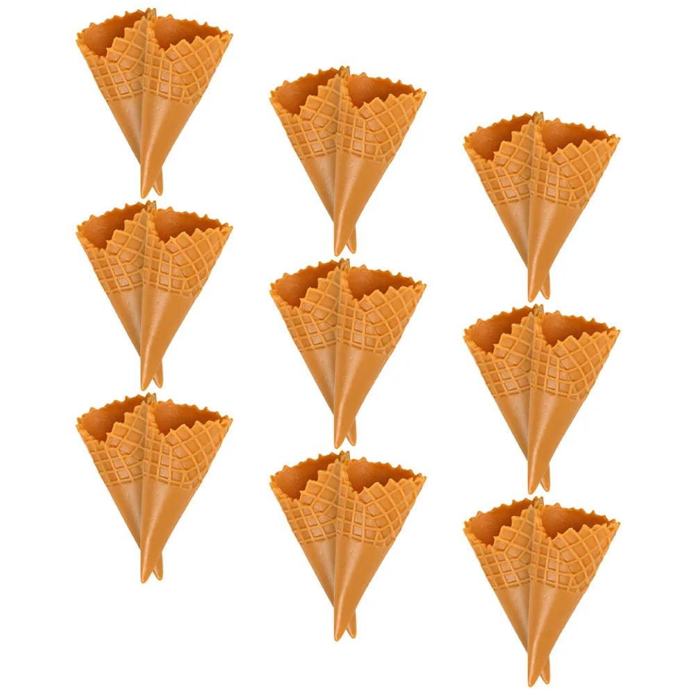 18pcs Mini Ice Cream Cone Diy Phone Case Charm Hairpin Decor Plastic Empty Cone Ornaments Creative Craft Supplies
18pcs Mini Ice Cream Cone Diy Phone Case Charm Hairpin Decor Plastic Empty Cone Ornaments Creative Craft Supplies