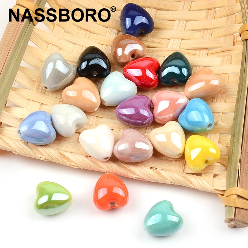 Fashion 3D Heart Beads Loose Porcelain Ceramic Beads for Jewelry Making Love Handwork Accesorios Diy Crafts bijoux
Fashion 3D Heart Beads Loose Porcelain Ceramic Beads for Jewelry Making Love Handwork Accesorios Diy Crafts bijoux