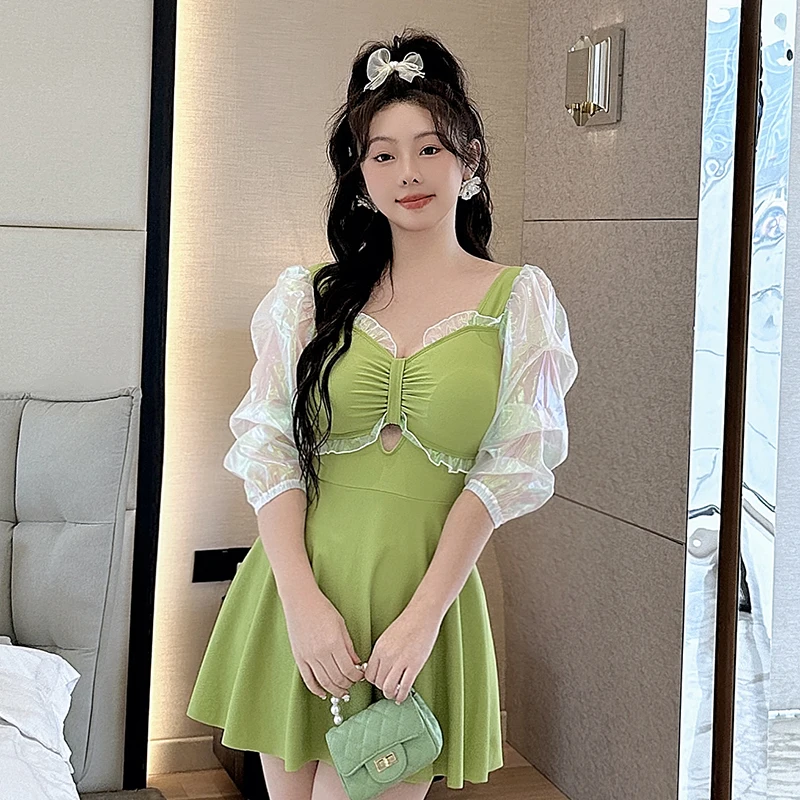 wisuwore Plus Size One Piece Swimsuit Women Long Sleeve Swimwear Elastic Bathing Suit Female Beachwear 2023 Monokini
wisuwore Plus Size One Piece Swimsuit Women Long Sleeve Swimwear Elastic Bathing Suit Female Beachwear 2023 Monokini