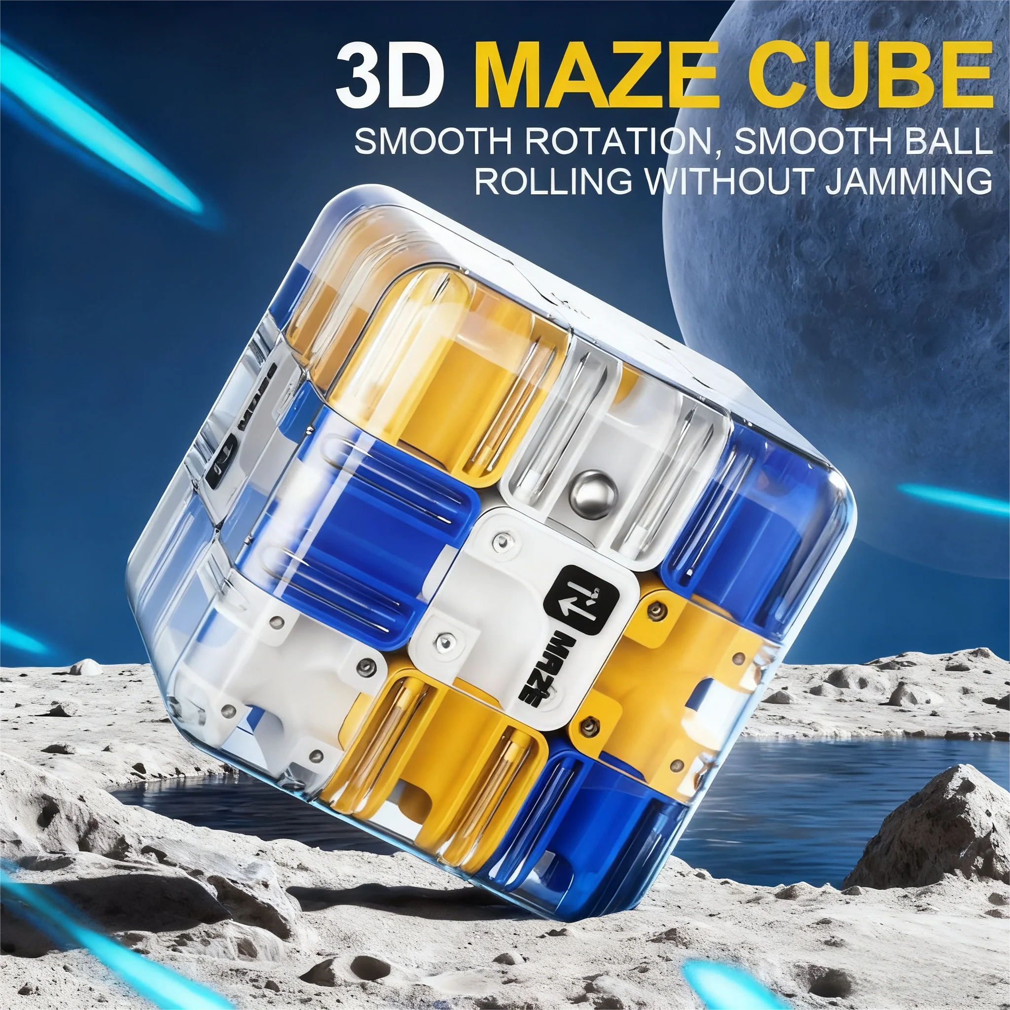 3D Maze Magic Cube Puzzle Toy for Kids - Transparent Labyrinth Rolling Ball Intelligence Cube for Logical Thinking Stress Relief
3D Maze Magic Cube Puzzle Toy for Kids - Transparent Labyrinth Rolling Ball Intelligence Cube for Logical Thinking Stress Relief