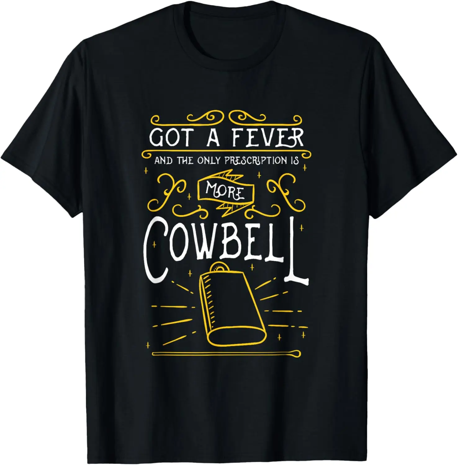 Нужен больше дизайна Cowbell для футболки барабанщика 
Нужен больше дизайна Cowbell для футболки барабанщика
