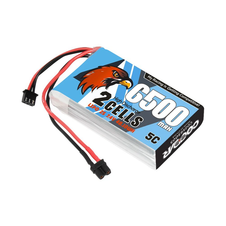 2S 7.4V 6500mAh CD2S65005 Remote Control Long Life Rechargeable Lithium Battery Pack
2S 7.4V 6500mAh CD2S65005 Remote Control Long Life Rechargeable Lithium Battery Pack