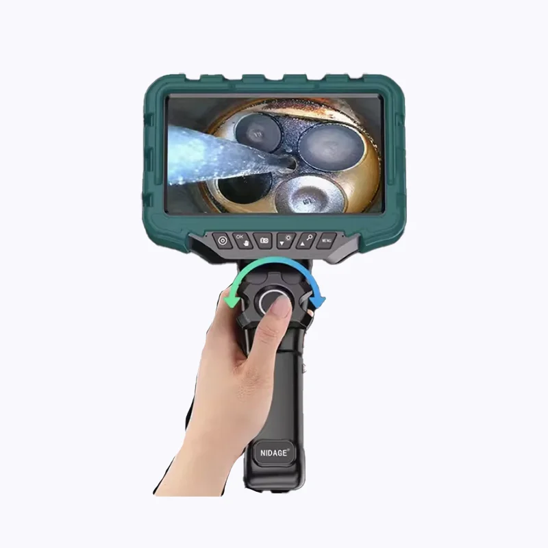 360 Degree Articulating Borescope with 7" Inches 6mm Lens Monitor Mechanical Inspection Camera Articulation Industrial Endoscope
360 Degree Articulating Borescope with 7" Inches 6mm Lens Monitor Mechanical Inspection Camera Articulation Industrial Endoscope