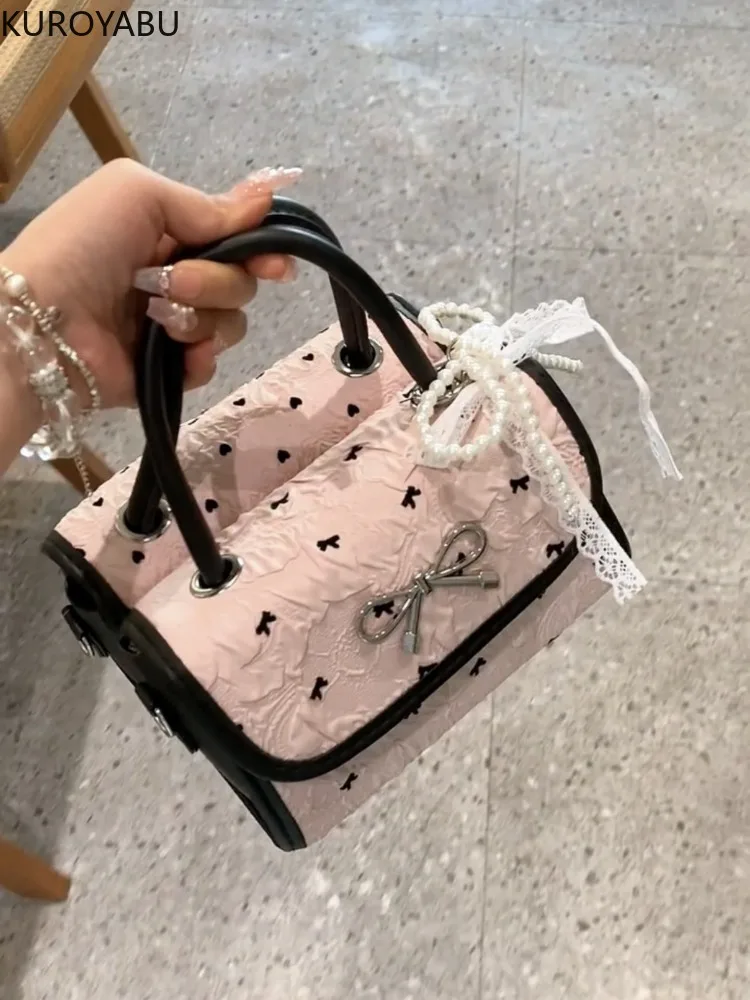 Y2k Hand Bag Purse Female Sweet Lace Bow Women Handbag for Women Fashion Korean Aesthetic Casual Crossbody Bags bolsas De Mujer
Y2k Hand Bag Purse Female Sweet Lace Bow Women Handbag for Women Fashion Korean Aesthetic Casual Crossbody Bags bolsas De Mujer