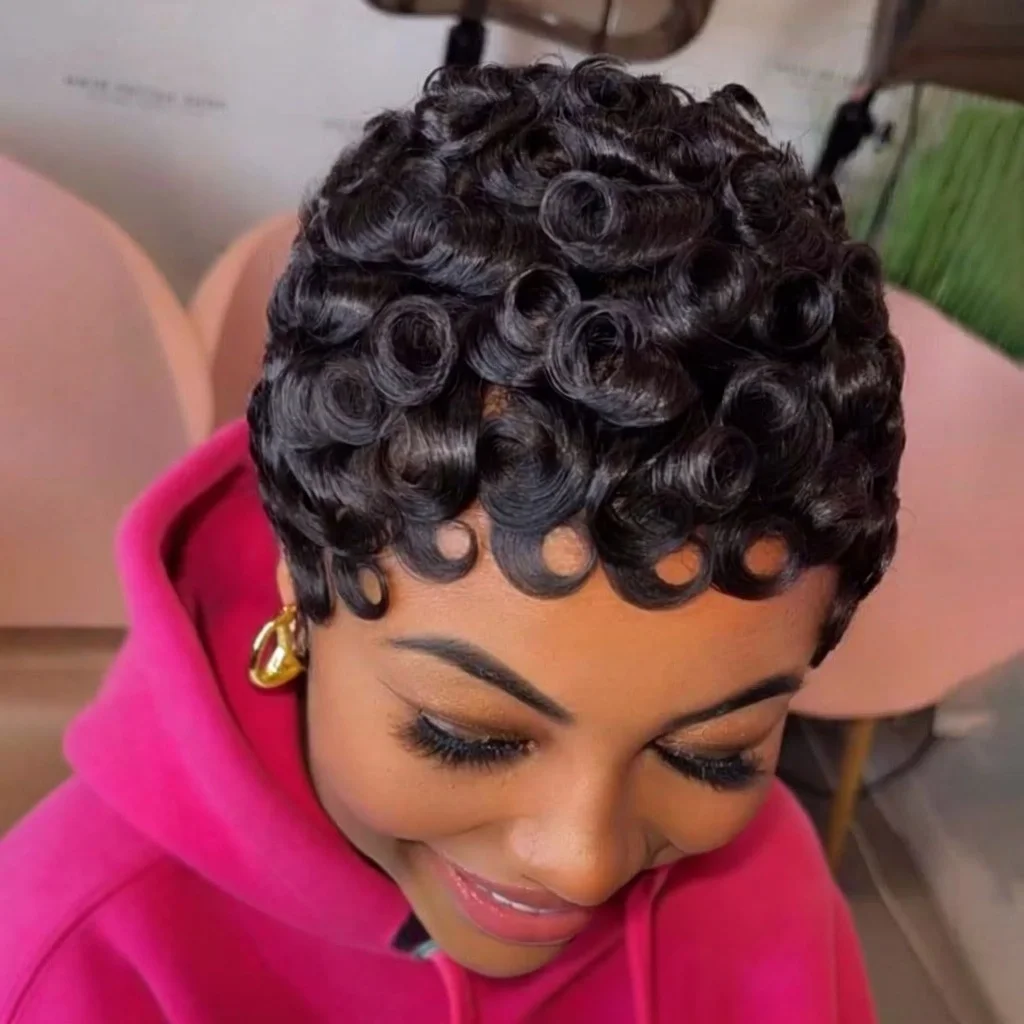 6-дюймовые короткие парики-пикси для женщин, бразильские кудрявые парики из натуральных волос с челкой, полностью машинного изготовления, для повседневного использования
6-дюймовые короткие парики-пикси для женщин, бразильские кудрявые парики из натуральных волос с челкой, полностью машинного изготовления, для повседневного использования