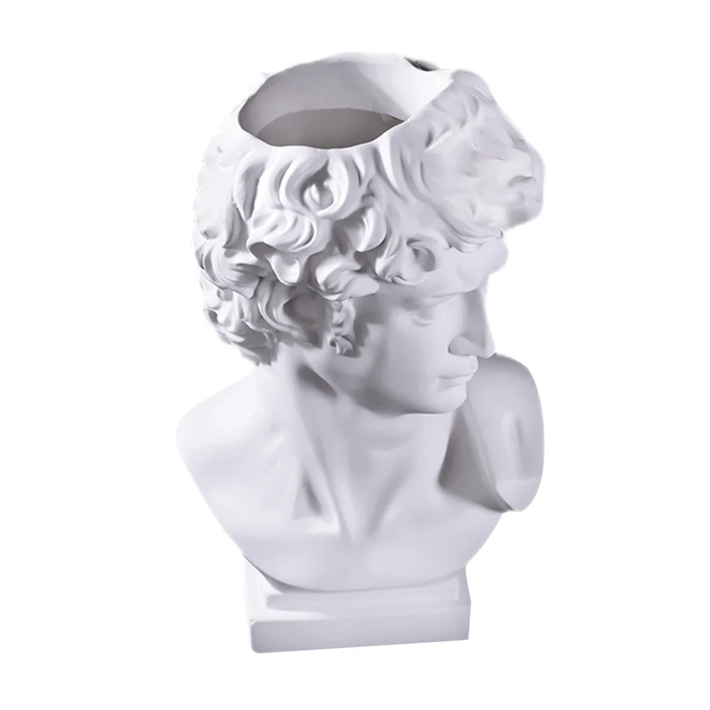 David Vase Flower Holder Resin Arrangement Portrait Design Brush Home Artist Decorative Pen Desktop Makeup Storage Pot
David Vase Flower Holder Resin Arrangement Portrait Design Brush Home Artist Decorative Pen Desktop Makeup Storage Pot