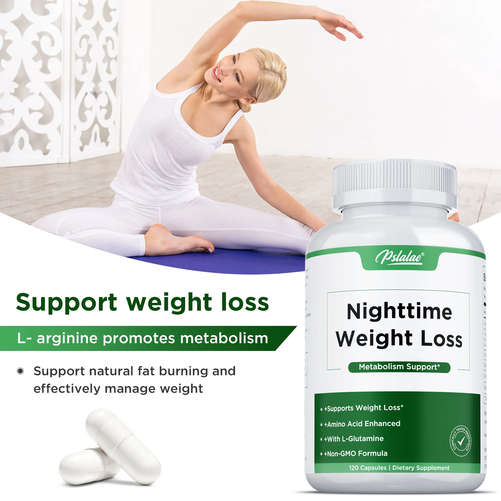 Nighttime Weight Loss Supplements - Weight Management, Promote Sleep and Relaxation, Boosts Energy,Powerful Tummy Control
Nighttime Weight Loss Supplements - Weight Management, Promote Sleep and Relaxation, Boosts Energy,Powerful Tummy Control