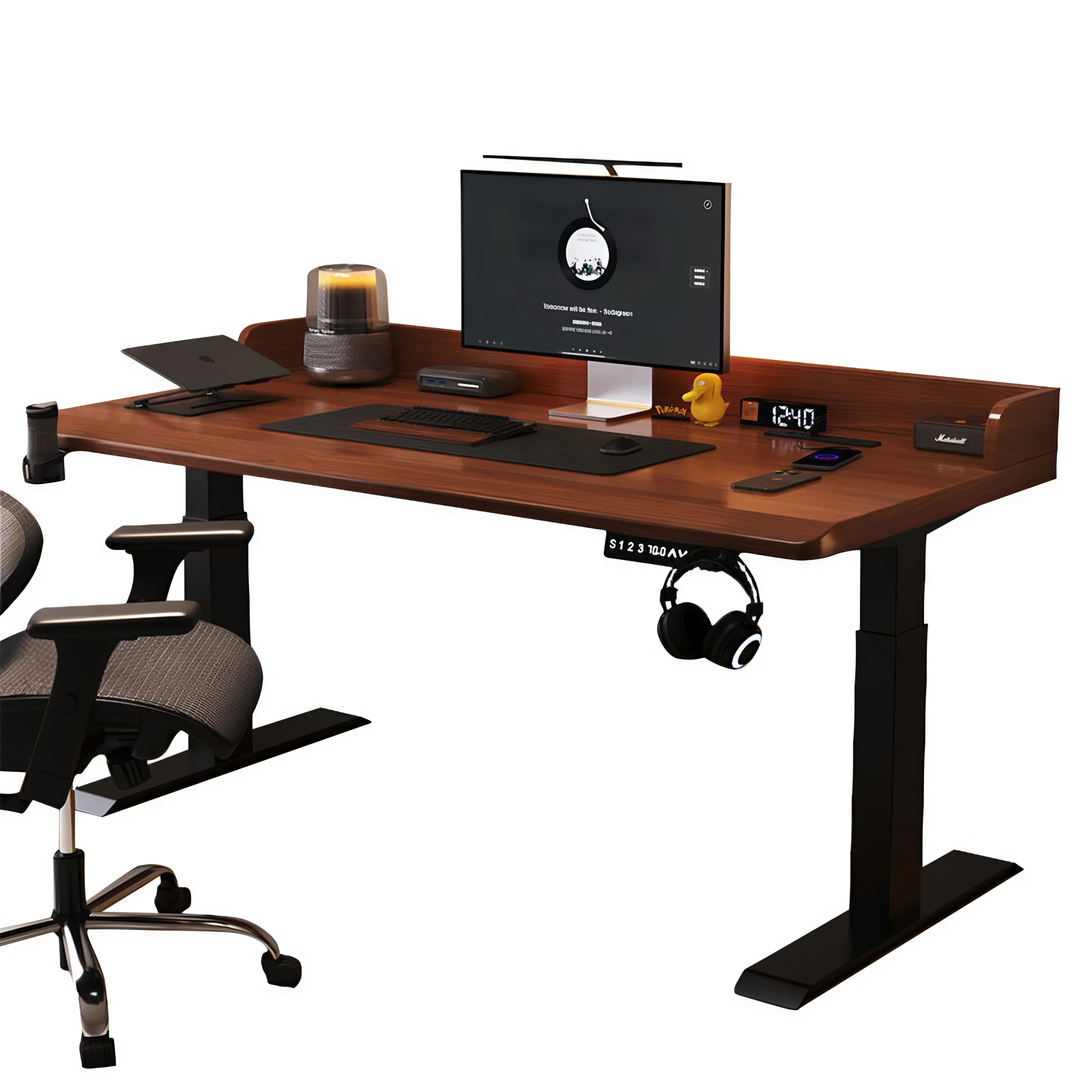 #Electric Lift Computer Desk Fence Design Solid Wood Built-in Power Strip Dual Motors E0 Environmental Protection Smart Game
#Electric Lift Computer Desk Fence Design Solid Wood Built-in Power Strip Dual Motors E0 Environmental Protection Smart Game