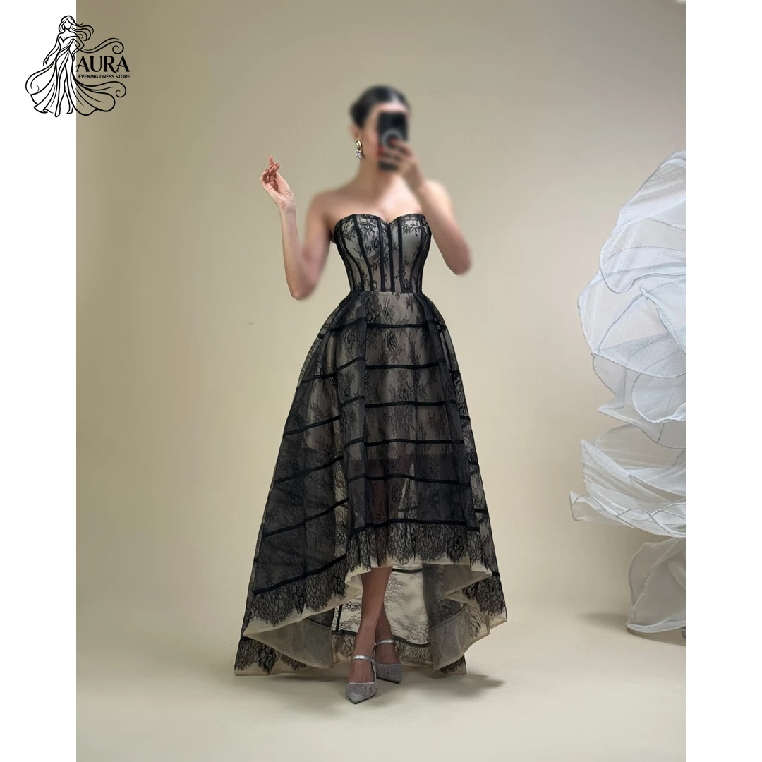 Aura Evening Dresses Wedding Party Dress Customized Elegant Dresses for Gala Party Line A Tube Top Lace Embroidery Ball Gown
Aura Evening Dresses Wedding Party Dress Customized Elegant Dresses for Gala Party Line A Tube Top Lace Embroidery Ball Gown