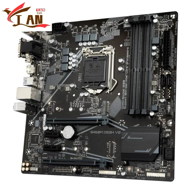 For B460M DS3H V2 Motherboard 128GB M.2 4*SATA3.0 LGA 1200 DDR4 Micro ATX H470 Mainboard 100% Tested Fully Work Tan
For B460M DS3H V2 Motherboard 128GB M.2 4*SATA3.0 LGA 1200 DDR4 Micro ATX H470 Mainboard 100% Tested Fully Work Tan