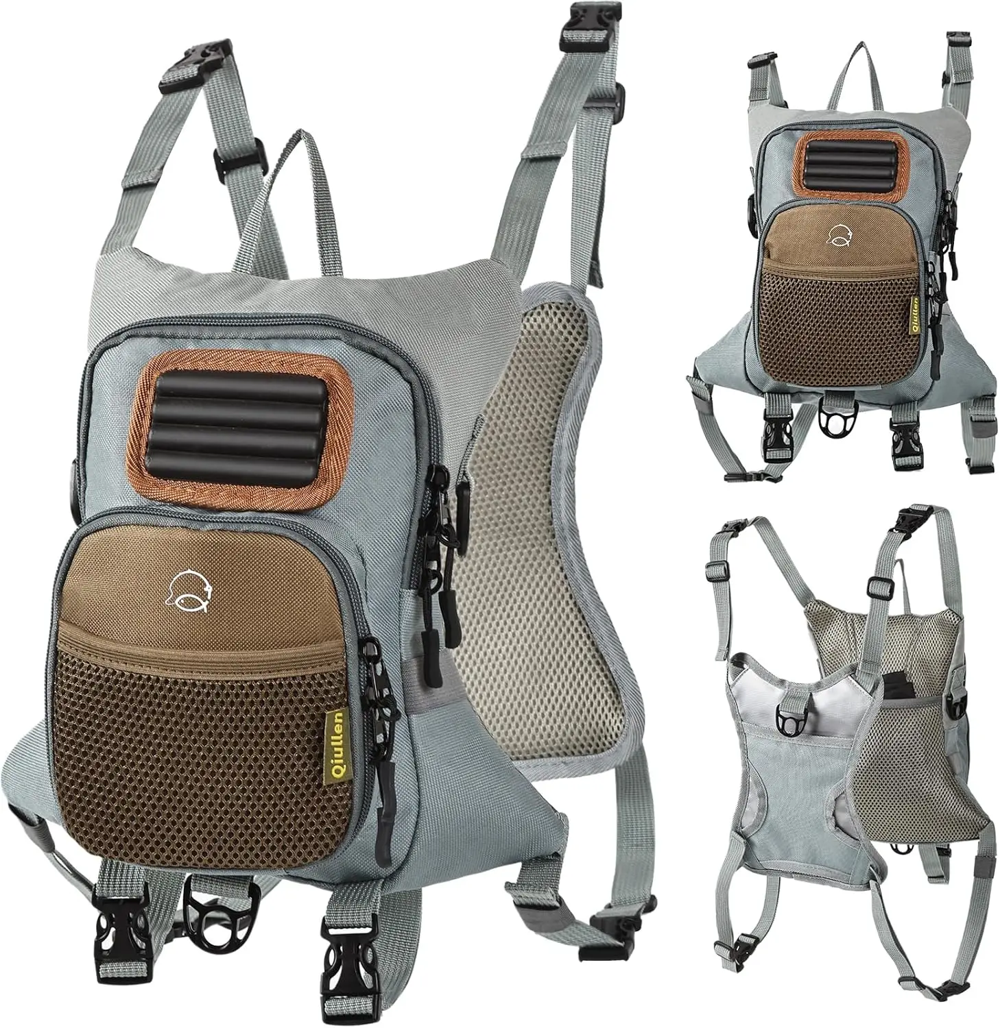 Fly Fishing Chest Pack with Hard Bottom Work Station, Holds Multiple Fly Boxes and Back Net Holder, Adjustable Tackle Backpack
Fly Fishing Chest Pack with Hard Bottom Work Station, Holds Multiple Fly Boxes and Back Net Holder, Adjustable Tackle Backpack
