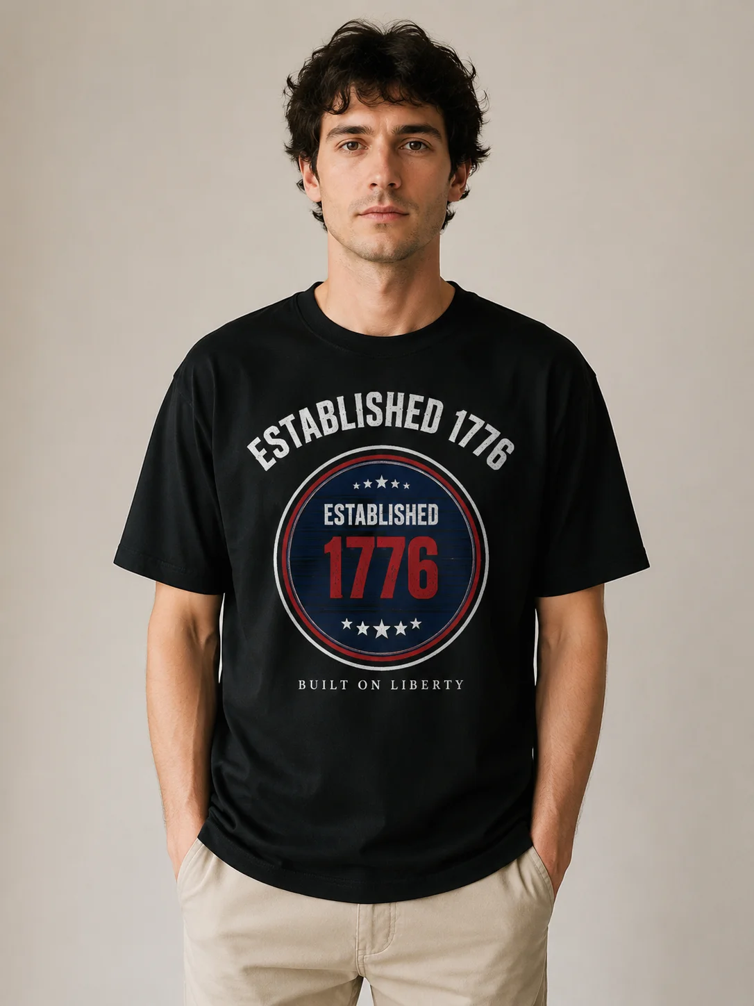 Men Graphic T Shirt Short Sleeve Classic 50 Percent Cotton 50 Percent Polyester Fabric Badge Print Casual Summer Daily Home
Men Graphic T Shirt Short Sleeve Classic 50 Percent Cotton 50 Percent Polyester Fabric Badge Print Casual Summer Daily Home