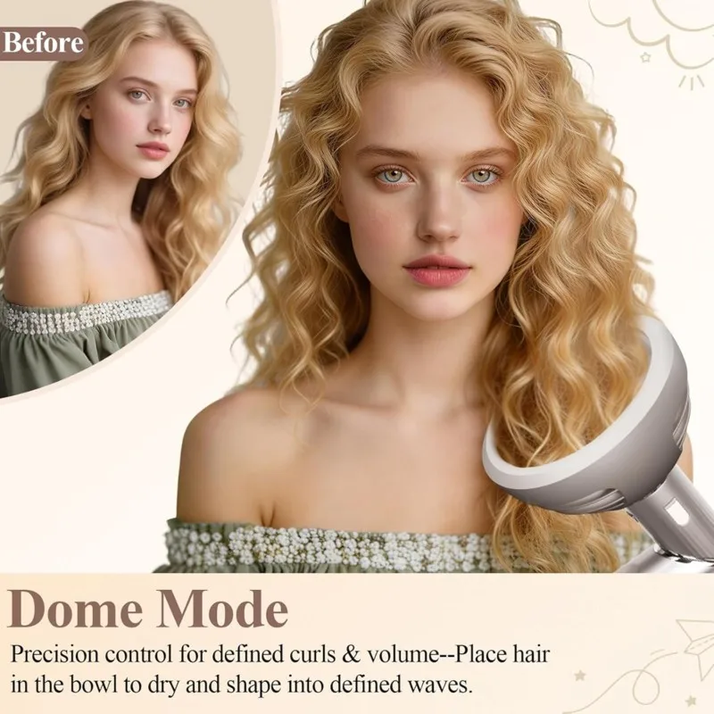 A50Q-Wave Curl Diffuser Attachment For Shark Flexstyle HD400 Series, Upgraded Hair Diffuser Nozzle Dome And Diffusion Modes
A50Q-Wave Curl Diffuser Attachment For Shark Flexstyle HD400 Series, Upgraded Hair Diffuser Nozzle Dome And Diffusion Modes