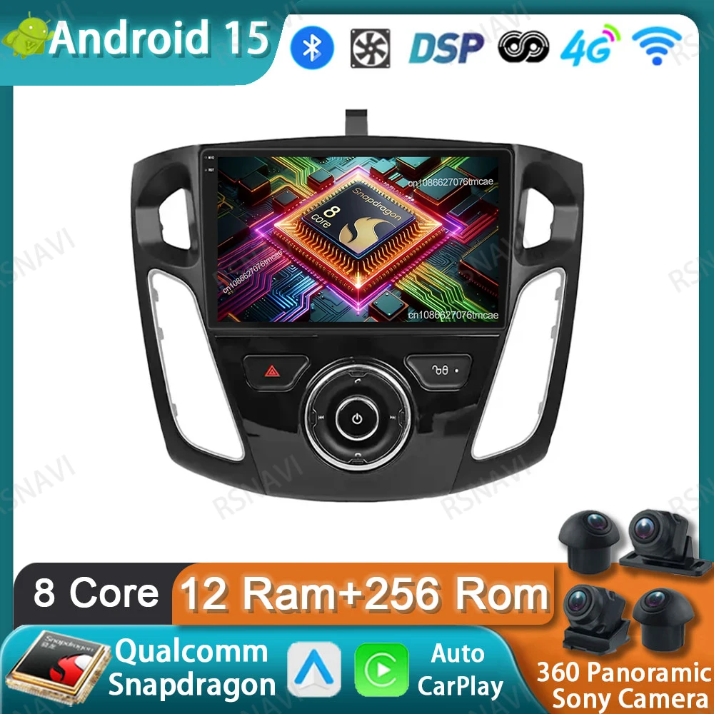 Автомобильный радиоприемник Android 15 для Ford Focus 3 Mk 3 2011 2012 2013 2014 2015-2019 Беспроводной Carplay Auto BT Головное устройство Стерео DSP DVD QLED
Автомобильный радиоприемник Android 15 для Ford Focus 3 Mk 3 2011 2012 2013 2014 2015-2019 Беспроводной Carplay Auto BT Головное устройство Стерео DSP DVD QLED