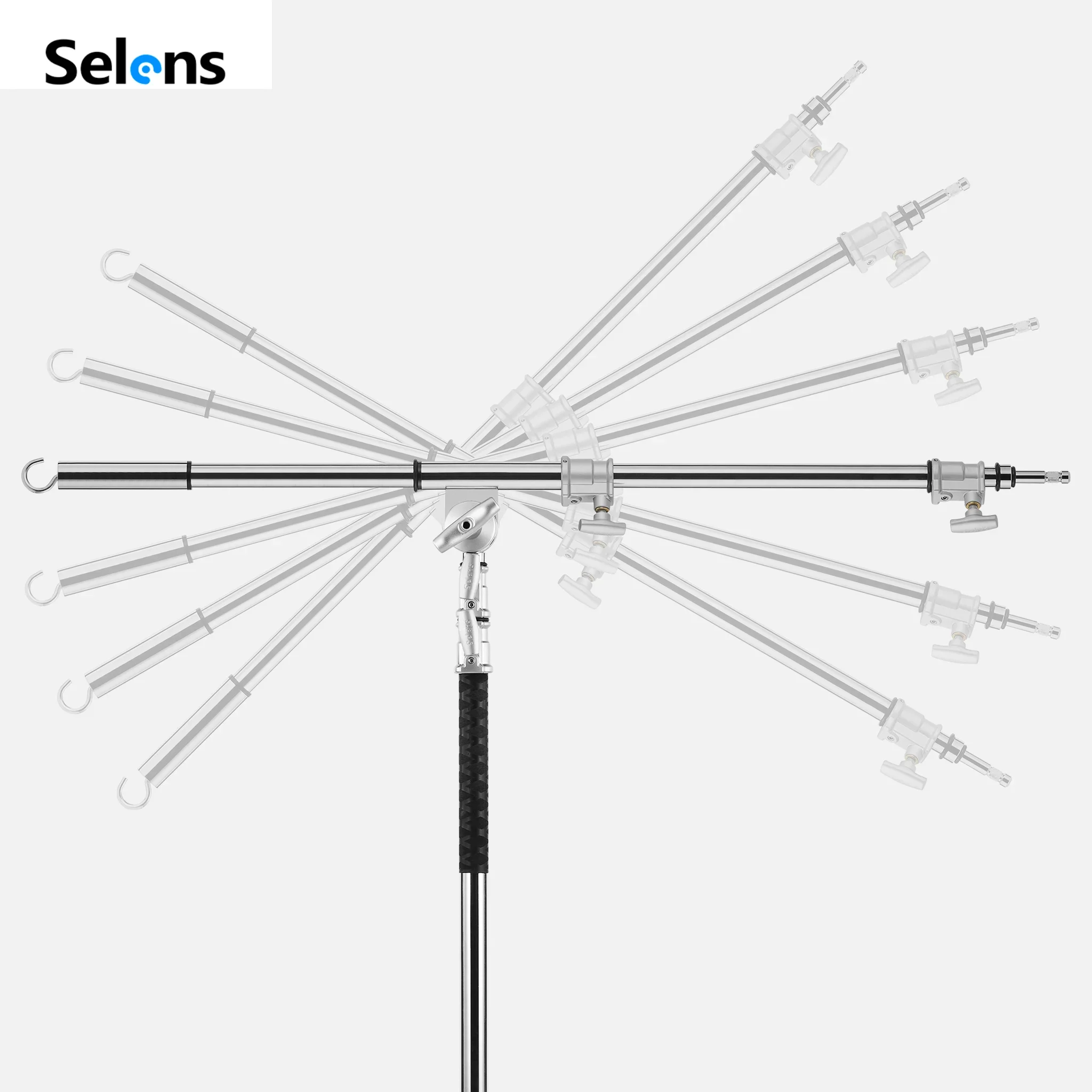 Selens 2.2M Telescopic Rods Stainless Steel Extension Arm Boom Arm for Photography Studio C-satnd Tripod Flash Strobe
Selens 2.2M Telescopic Rods Stainless Steel Extension Arm Boom Arm for Photography Studio C-satnd Tripod Flash Strobe